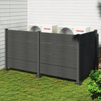 50" W x 49" H Outdoor Privacy Screen with Aluminum Posts