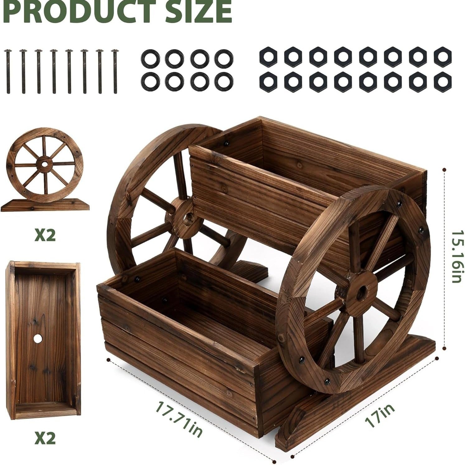 Garden Decorï¼ŒPlanter for Outdoor Plants - Outdoor Decor Planters for Flowers and Vegetables - Premium Stylish Patio, Balcony, Porch (XXL) (X)