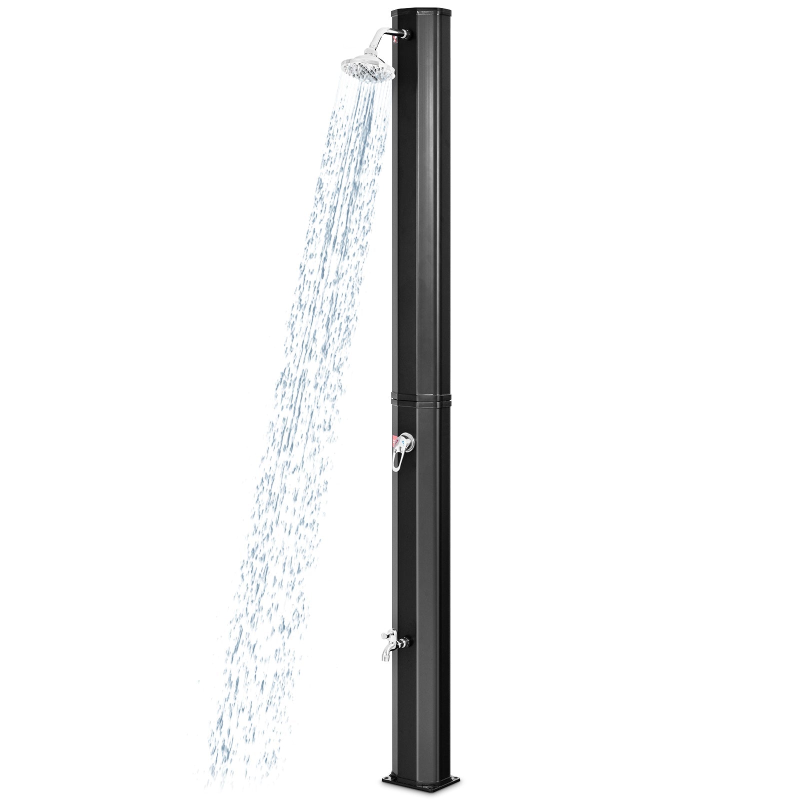 7.2 Feet Adjustable Outdoor Solar Heating Shower