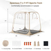7 x 7 FT Pop Up Sports Tent Clear Bubble Tent All-Weather Waterproof Pod