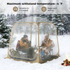 7 x 7 FT Pop Up Sports Tent Clear Bubble Tent All-Weather Waterproof Pod