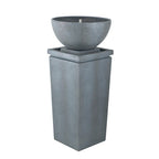Zen Bowl Water Fountain, Outdoor Bird Feeder  2-sizes