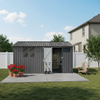 12 x 10 Ft Metal Garden Shed for Outdoor Storage