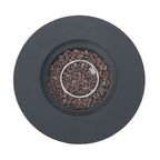 Modern Lightweight Concrete Outdoor Circular Fire Pit 50,000 BTU