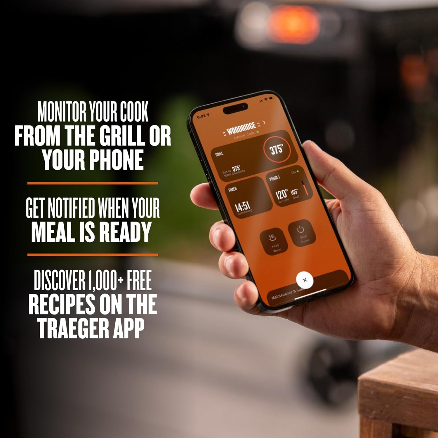 Traeger Grills Woodridge Electric Wood Pellet Grill and Smoker, Wi-Fi Temperature Control up to 500 Degrees, 860 Sq. In. Cooking Capacity, 6-In-1 for Outdoor Grilling, Smoking, BBQ, Black, TFB86MLH