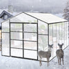 Gain Height Windproof Aluminum Greenhouse with Raised Base