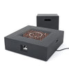 Outdoor 50000 BTU Propane Fire Pit, Dark Grey, with Tank Holder