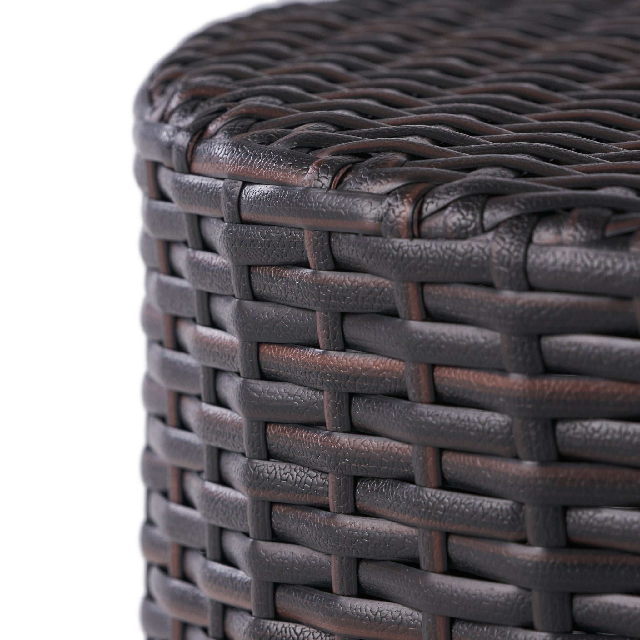 Kingstown Round Wicker Barrel Side Table