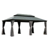 12' x 20' Hardtop Gazebo with Double Roof Canopy
