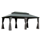 12' x 20' Hardtop Gazebo with Double Roof Canopy