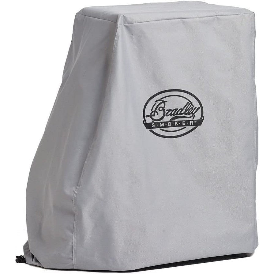 Original Bradley Smoker - BS611 4-Rack Natural Draft Vertical Electric Smoker & 990025 Waterproof Electric Smoker Cover for 4-Rack Digital Smoker, Gray & Bisquettes BTHC48, 48 Pack