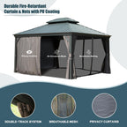 12' x 14' Hardtop Aluminum Outdoor Gazebo