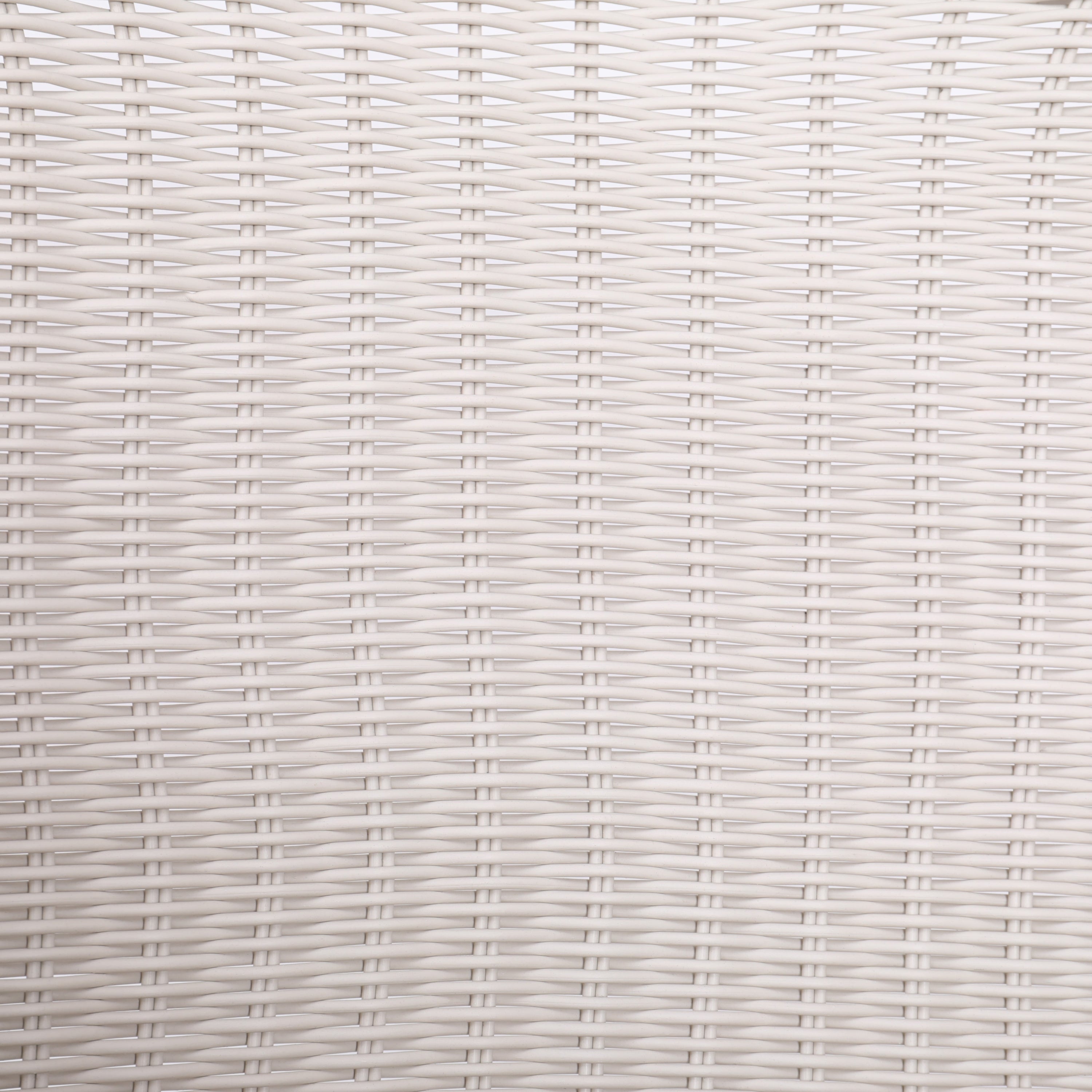 Ladd Outdoor Metal Wicker Barstool Set of 2 - Light Gray