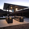 Outdoor Kitchen BBQ Island with Dual TVs
