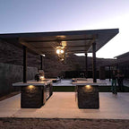 Outdoor Kitchen BBQ Island with Dual TVs