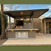 Bermuda Kitchen BBQ Island with Built-In TV, Fire Pit & Bar