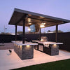 Outdoor Kitchen BBQ Island with Dual TVs