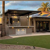 Bermuda Kitchen BBQ Island with Built-In TV, Fire Pit & Bar