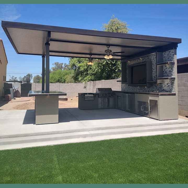 Montego Outdoor Kitchen BBQ Island - Stylish Built-In Grill Island for Patios