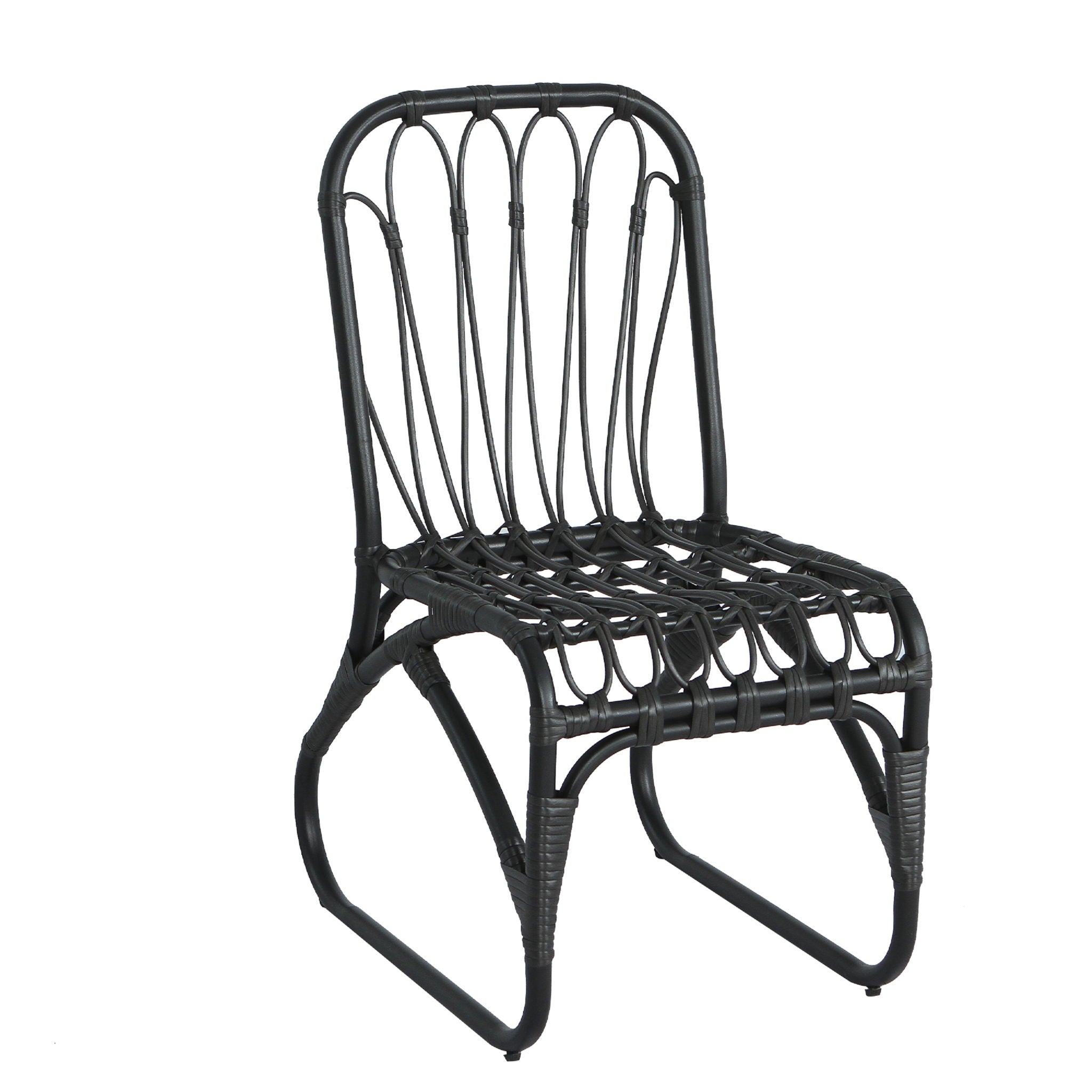 Outdoor Wicker Dining Chairs With Washable Cushions (Set of 2)