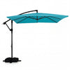 8 x 8 FT Offset Cantilever Patio Umbrella Square Hanging Outdoor Market Umbrella with 360¬∞ Rotation