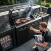 4-Burner 72000 BTU Deluxe Stainless Steel Propane Gas Outdoor Kitchen
