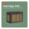 Oakridge 50 Gal. Weather Resisitant Plastic Resin Deck Box in Oak Wood Look Brown