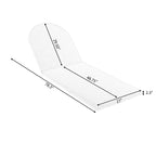 Outdoor Rope Chaise Lounge Set with Adjustable Backrest and Teak Look Side Table