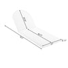 Outdoor Rope Chaise Lounge Set with Adjustable Backrest and Side Table