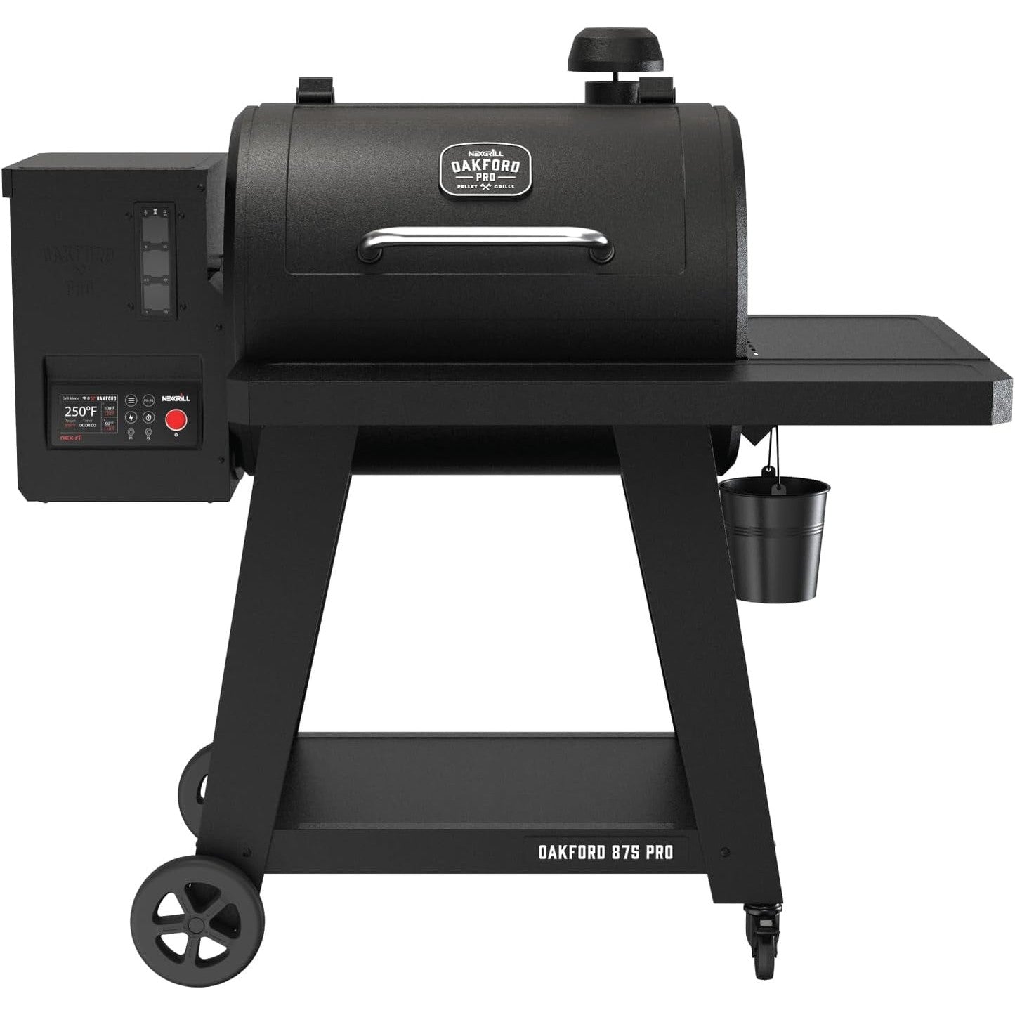 Oakford 875 Pro Pellet Gril with 824 SQ in Cooking Area, Cast Iron Grates, I-Site View Indicator, Heavy Duty Pellet Smoker Grill with Bluetooth Connectivity - 910-0512