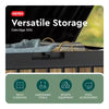 Oakridge 50 Gal. Weather Resisitant Plastic Resin Deck Box in Oak Wood Look Brown