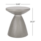 Outdoor Lightweight Concrete Side Table