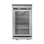 Astoria 94-Inch 6-Burner 85K BTU Outdoor Kitchen Grill Island With Wine Cooler, Rotisserie, Cabinets, And Granite Countertops