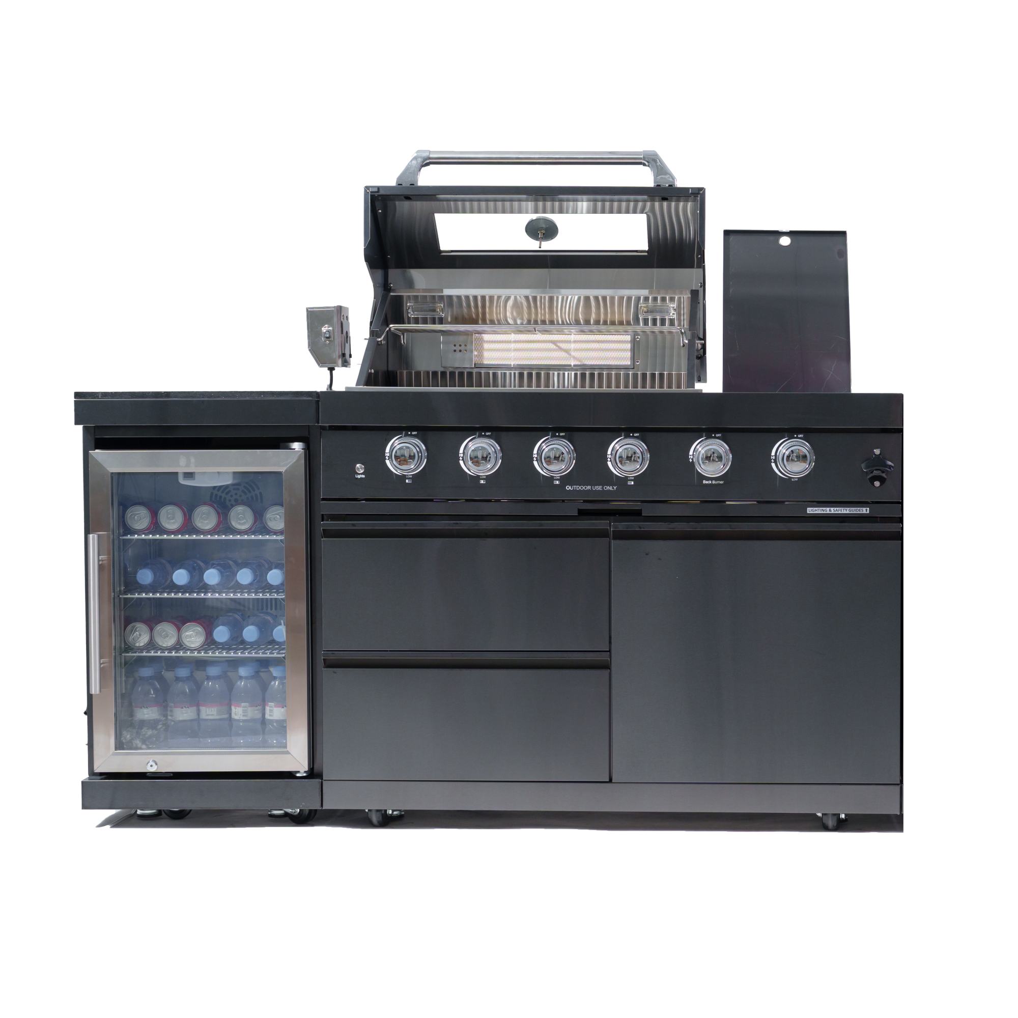 46-Inch 4-Burner Deluxe Stainless Steel Outdoor Kitchen Grill