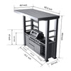 The Amalfi 97-Inch 4-Burner 72K BTU LP Outdoor Kitchen Grill Island With Wine Cooler, Rotisserie, Cabinets, And Granite Countertops