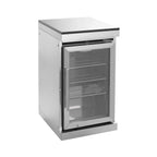 The Amalfi 97-Inch 4-Burner 72K BTU LP Outdoor Kitchen Grill Island With Wine Cooler, Rotisserie, Cabinets, And Granite Countertops