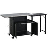 Foldable Outdoor Prep Station BBQ Cart Patio Dining Cart