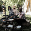 Cowboy Fire Pit 23-Inch - Open Fire Grill with Cooking Grate for Outdoor Cooking - Heavy Duty Open Grill