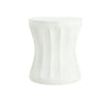Outdoor Round Concrete Antique White Side Table