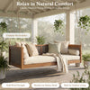 Outdoor Classic Solid Wood Twin Size Swing Bed