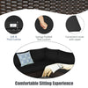 6 Piece Patio Furniture Sofa Set with Cushions