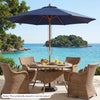 9 FT Patio Umbrella Outdoor Table Market Umbrella with 8 Sturdy Bamboo Ribs