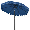 9 Feet Patio Umbrella with Crank Handle and Push Button Tilt