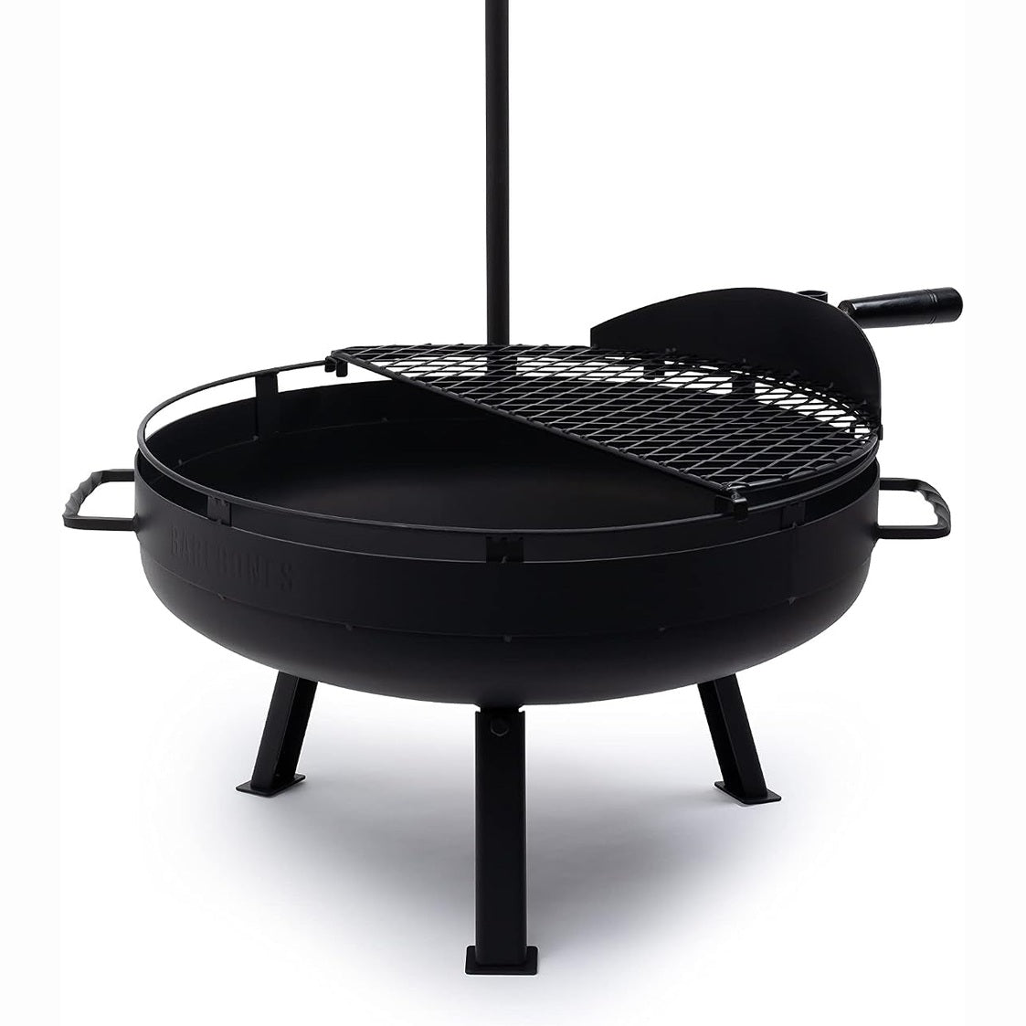 Cowboy Fire Pit 23-Inch - Open Fire Grill with Cooking Grate for Outdoor Cooking - Heavy Duty Open Grill