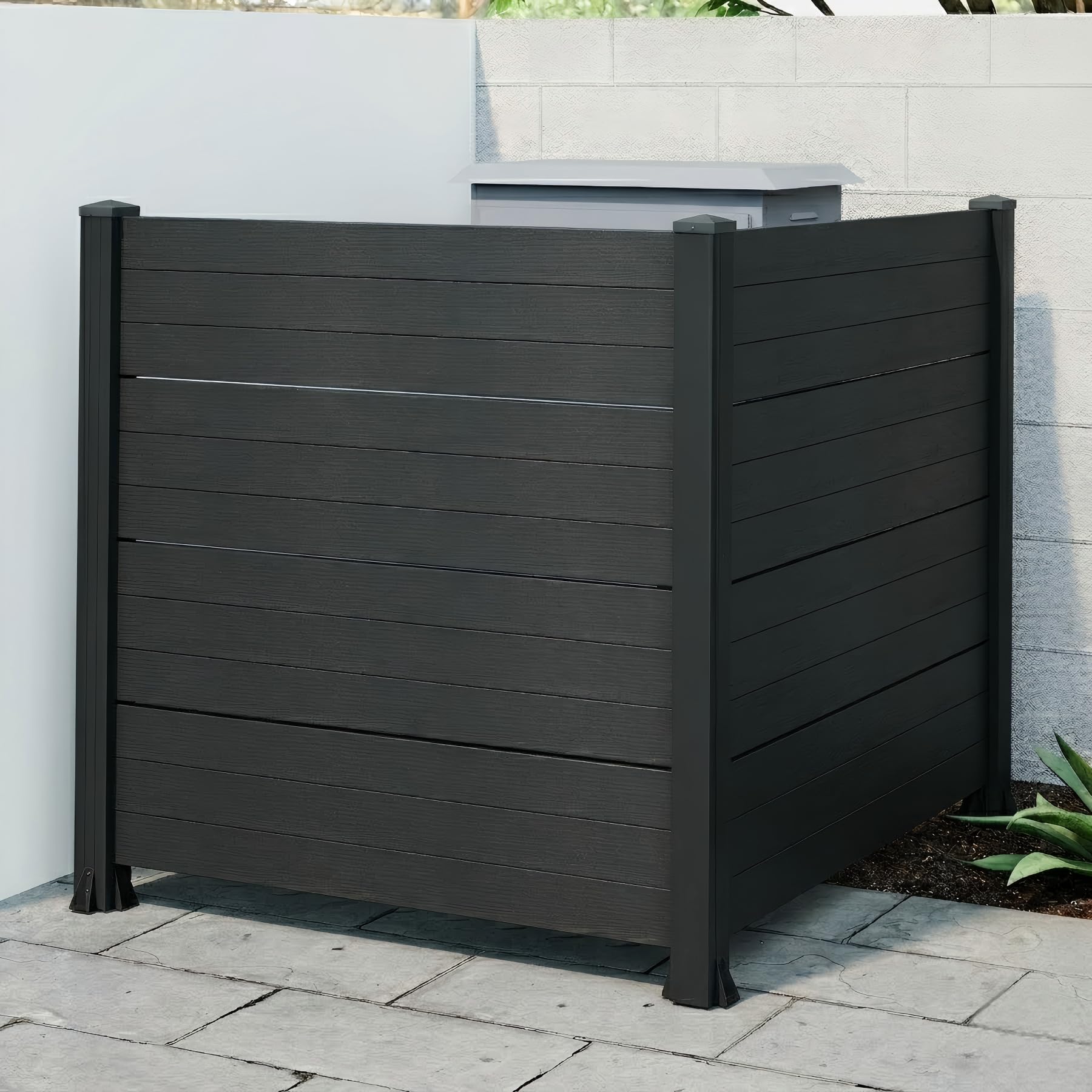 50" W x 49" H Outdoor Privacy Screen, Air Conditioner Fence