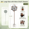Wind Spinners Outdoor for Yard and Garden, 84 Inch Metal Large Outdoors Windmill Kinetic Wind Spinner, outside Decor for Yard Art Lawn Backyard Landscape Patio(24" W X 84" H)