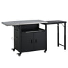 Foldable Outdoor Prep Station BBQ Cart Patio Dining Cart