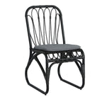 Outdoor Wicker Dining Chairs With Washable Cushions (Set of 2)