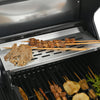 2+2 multifunctional gas barbecue grill and covered grill combination for outdoor cooking
