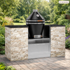 Signature Series 6PC Custom Outdoor Kitchen - Premium 304 Stainless Steel & Elegant Shaker Doors